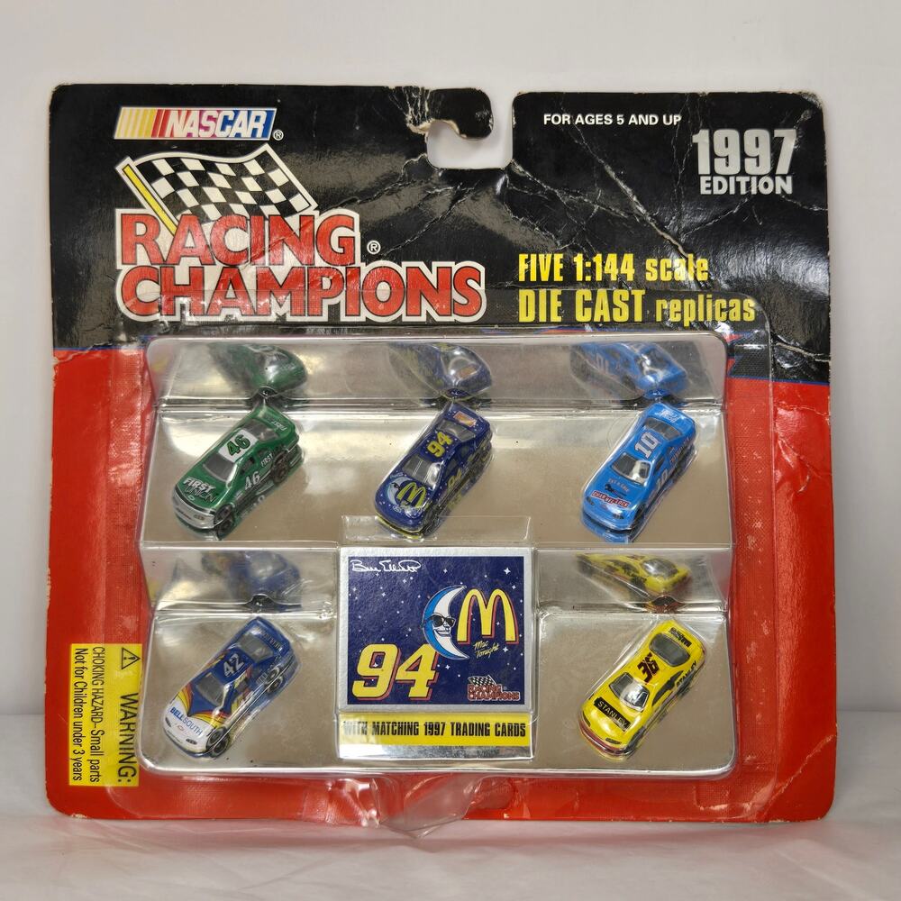 1997 Racing Champions NASCAR set featuring Bill Elliott's #94 car.